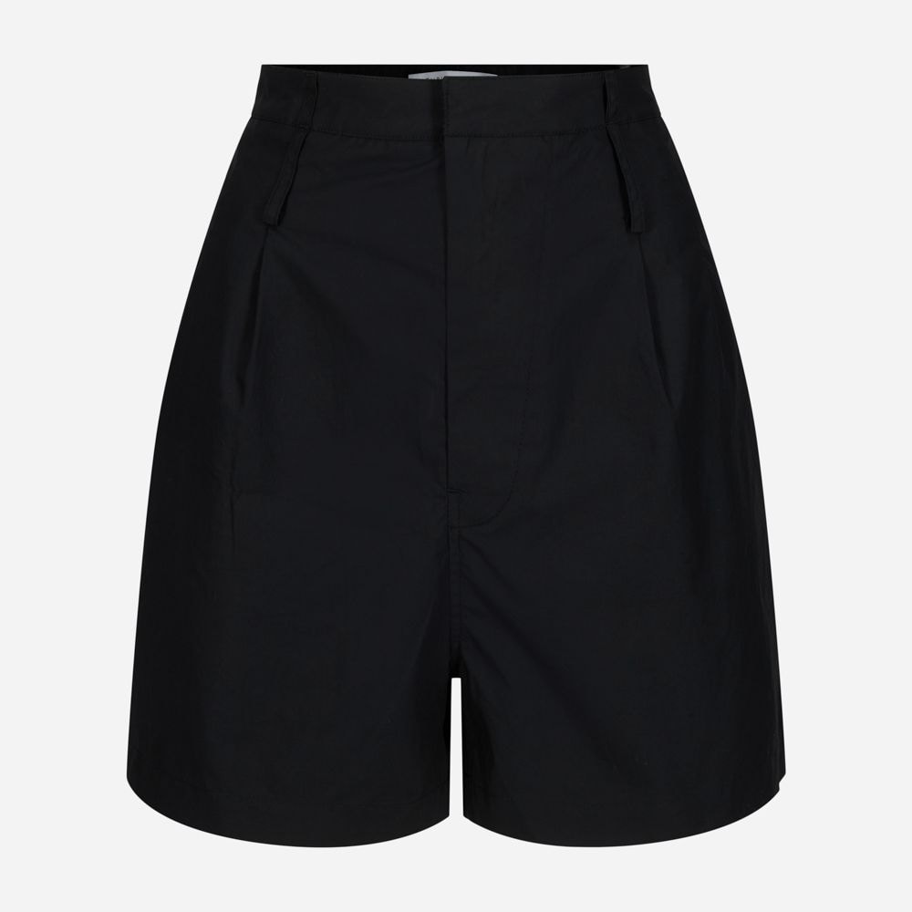 Poplin Wide Ov Shorts Black