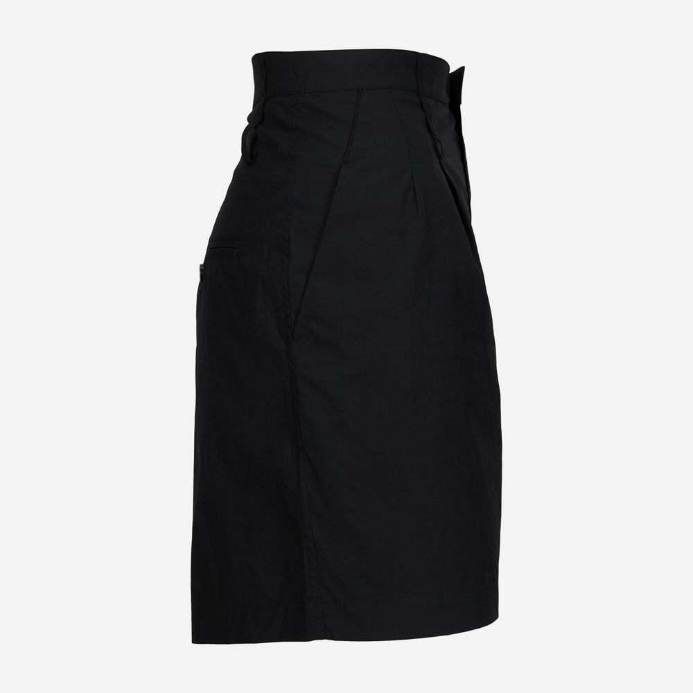 Poplin Wide Ov Shorts Black