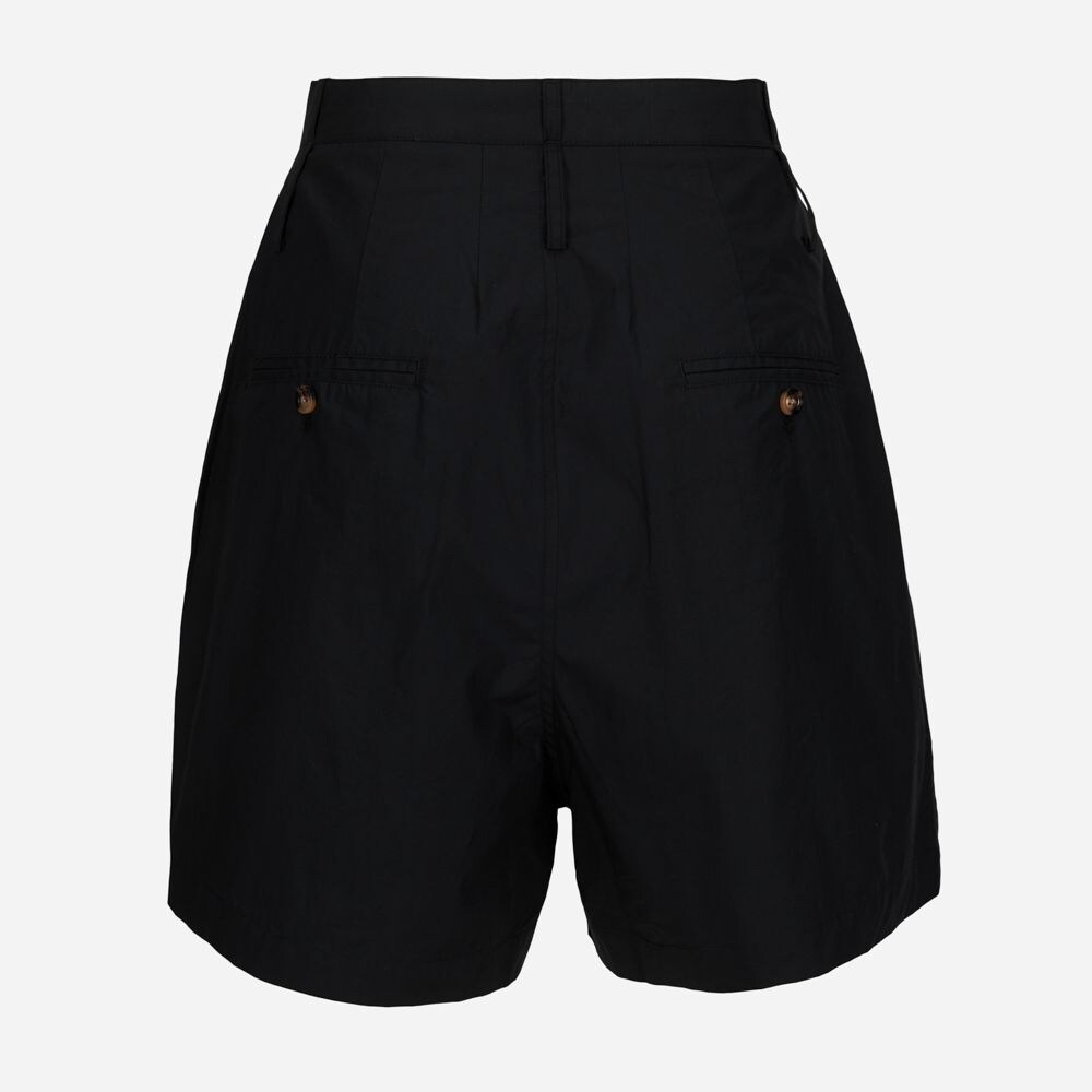 Poplin Wide Ov Shorts Black