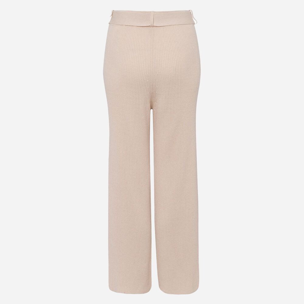 Trousers Wide Oatmeal