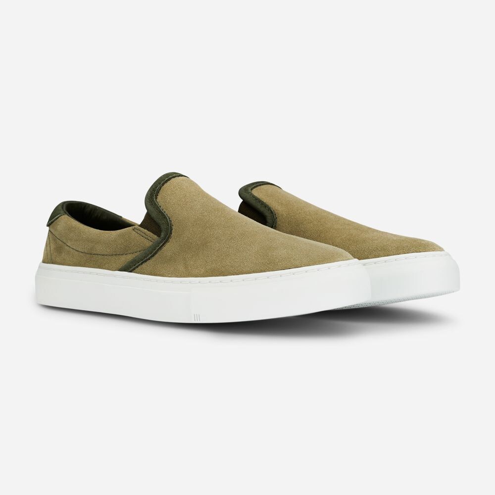 Garda Olive Suede
