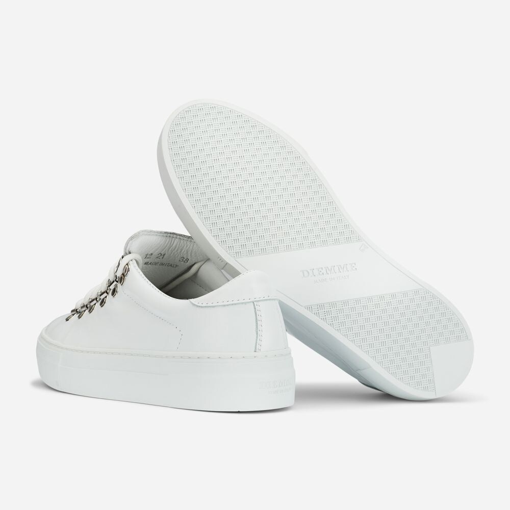 Marostica Low Platform White Nappa