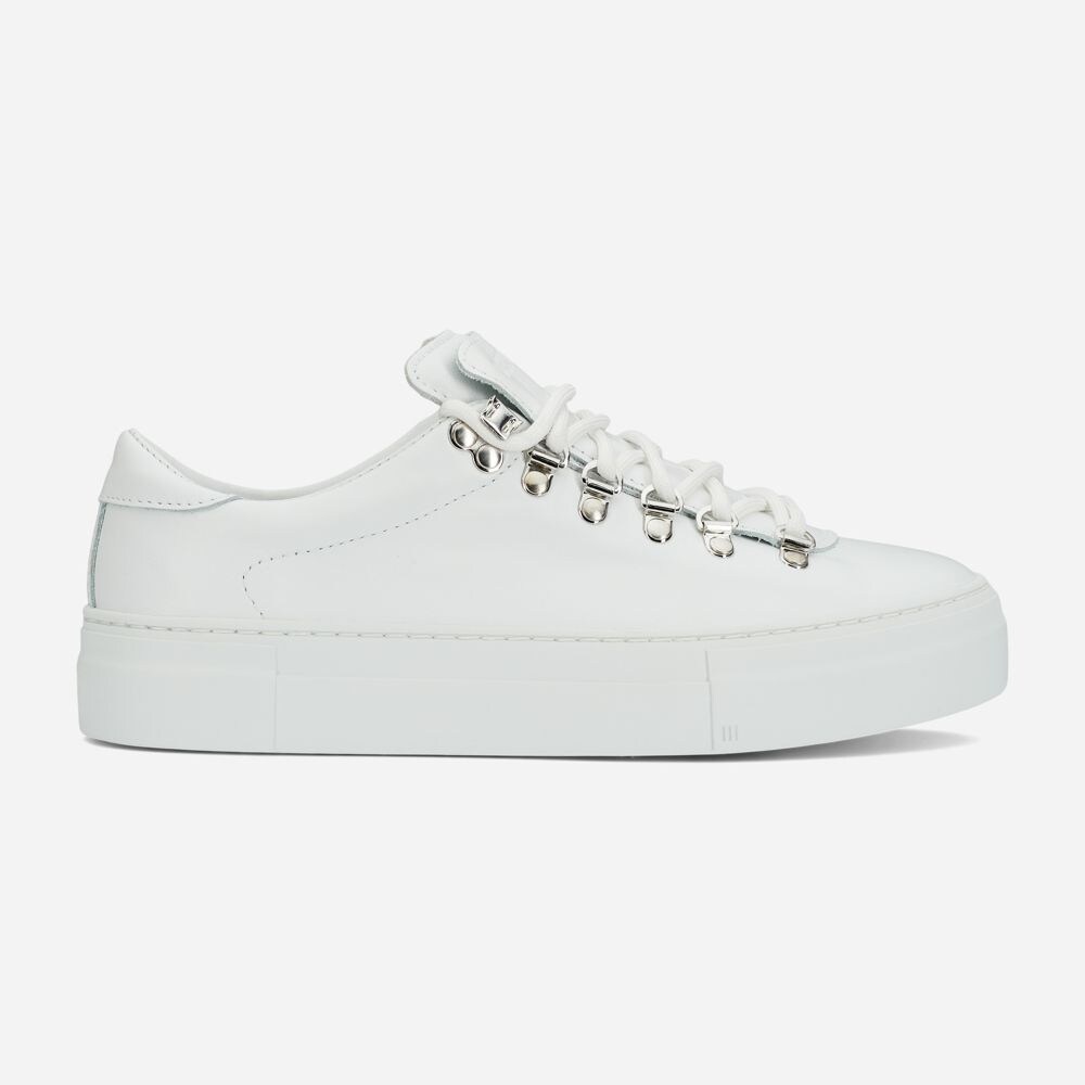 Marostica Low Platform White Nappa