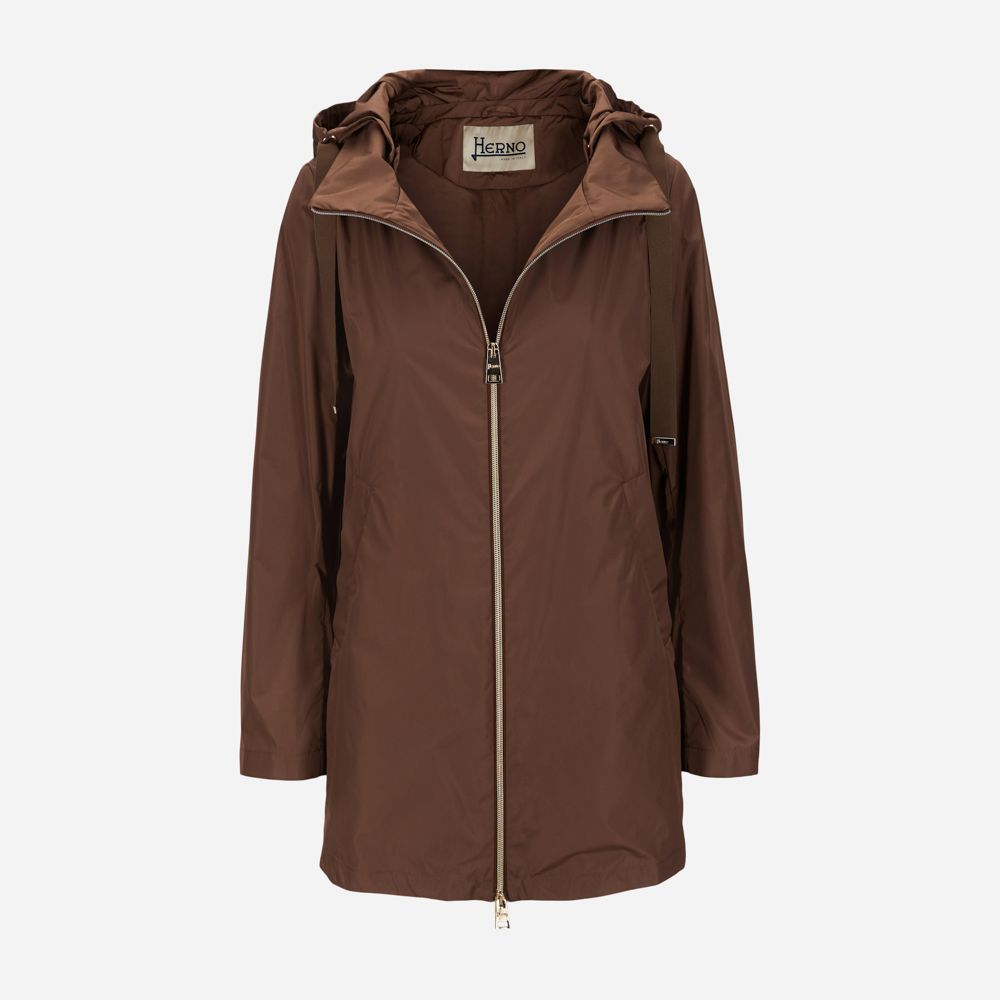 Woman`S Woven Half Coat Rame