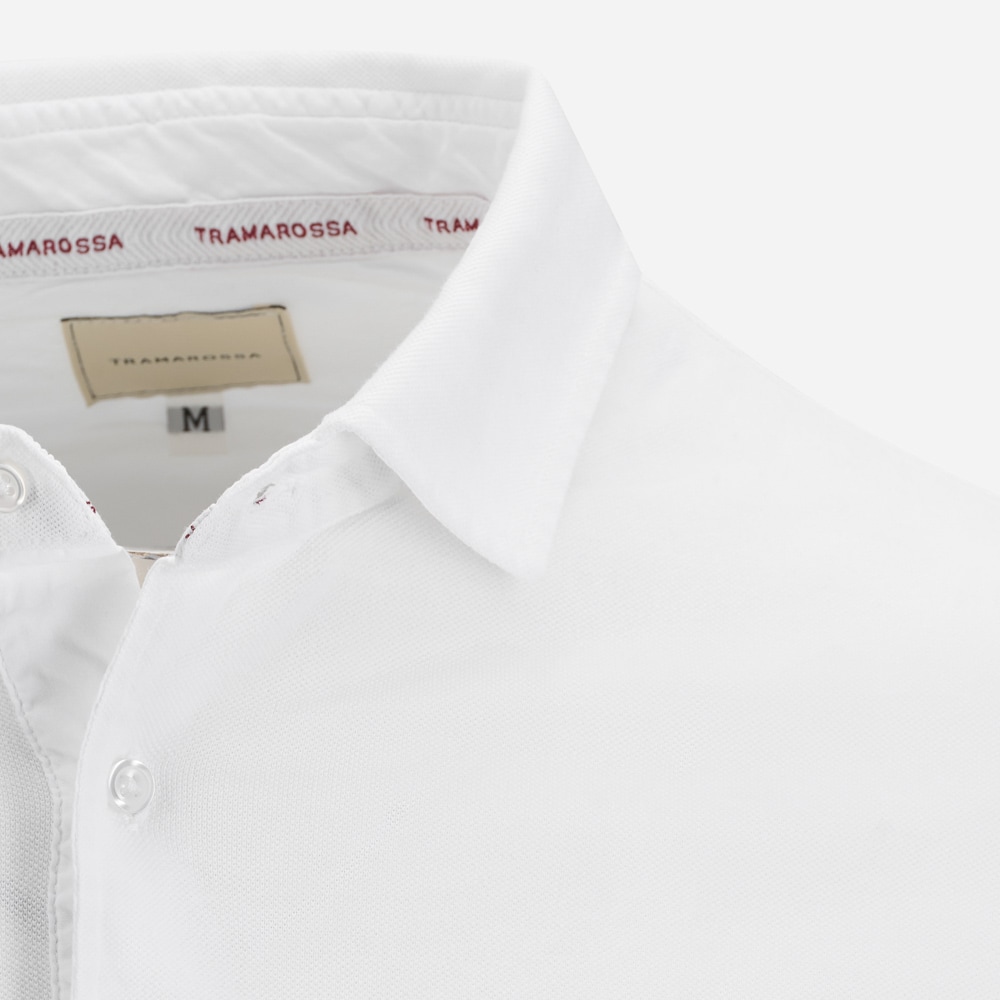 Cris Polo Long Sleeve - White