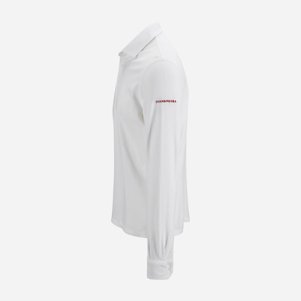 Cris Polo Long Sleeve - White