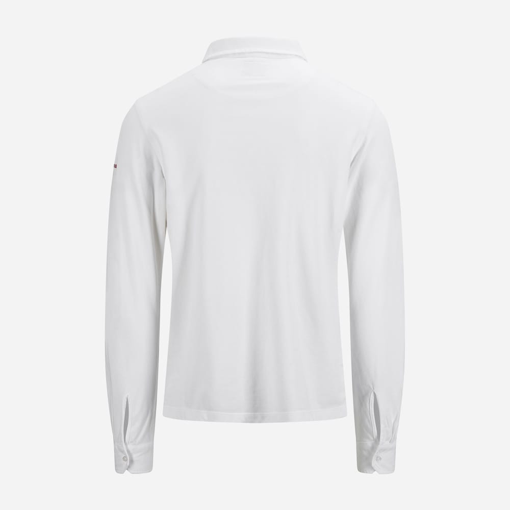 Cris Polo Long Sleeve - White
