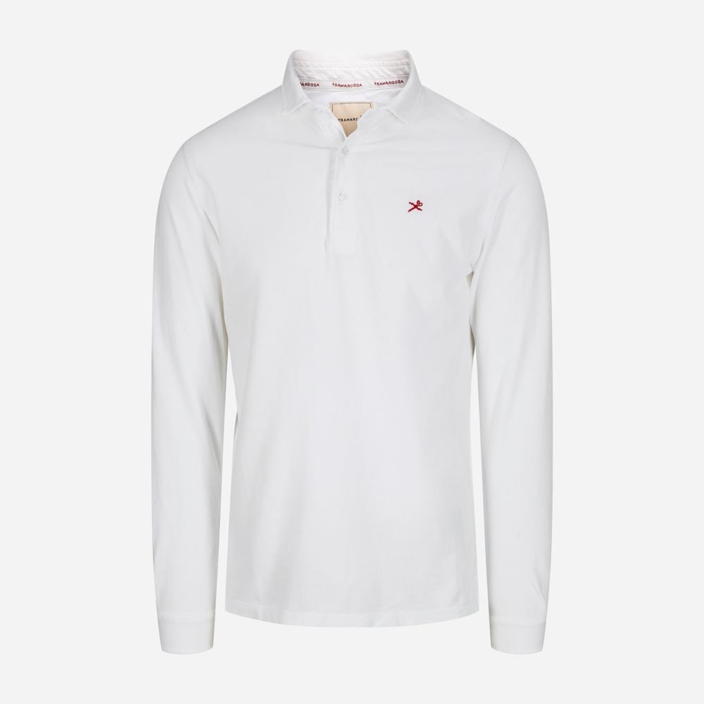 Cris Polo Long Sleeve - White