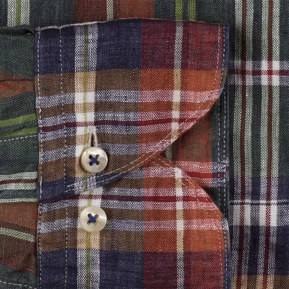 Linen Check Fb Blue/Red