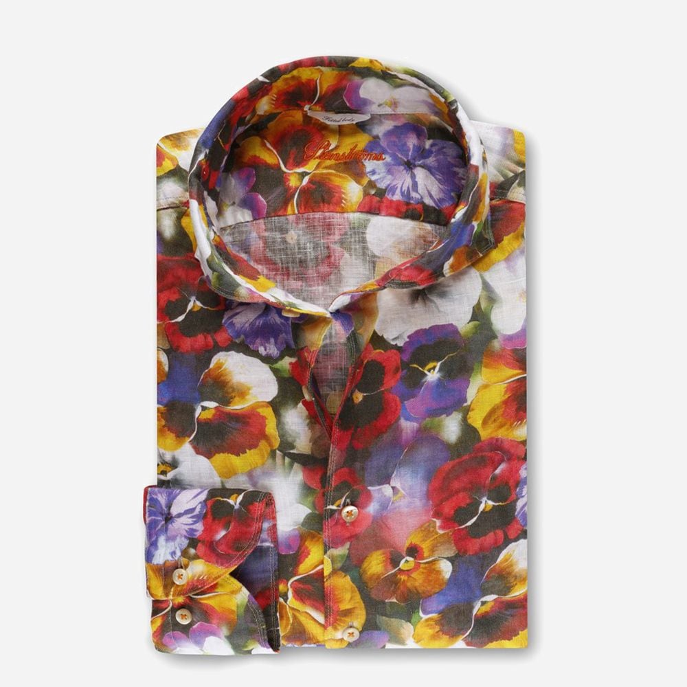 Flower Linen Slim Multi