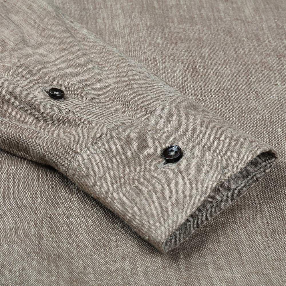 Sofie Shirt Round Cuff Light Brown