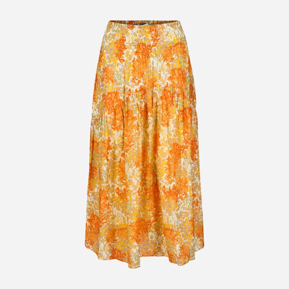 Garden Smocked Tiered Skirt 844 Dusk