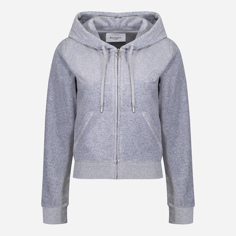 Robertson  Velour Zip - Light Marl