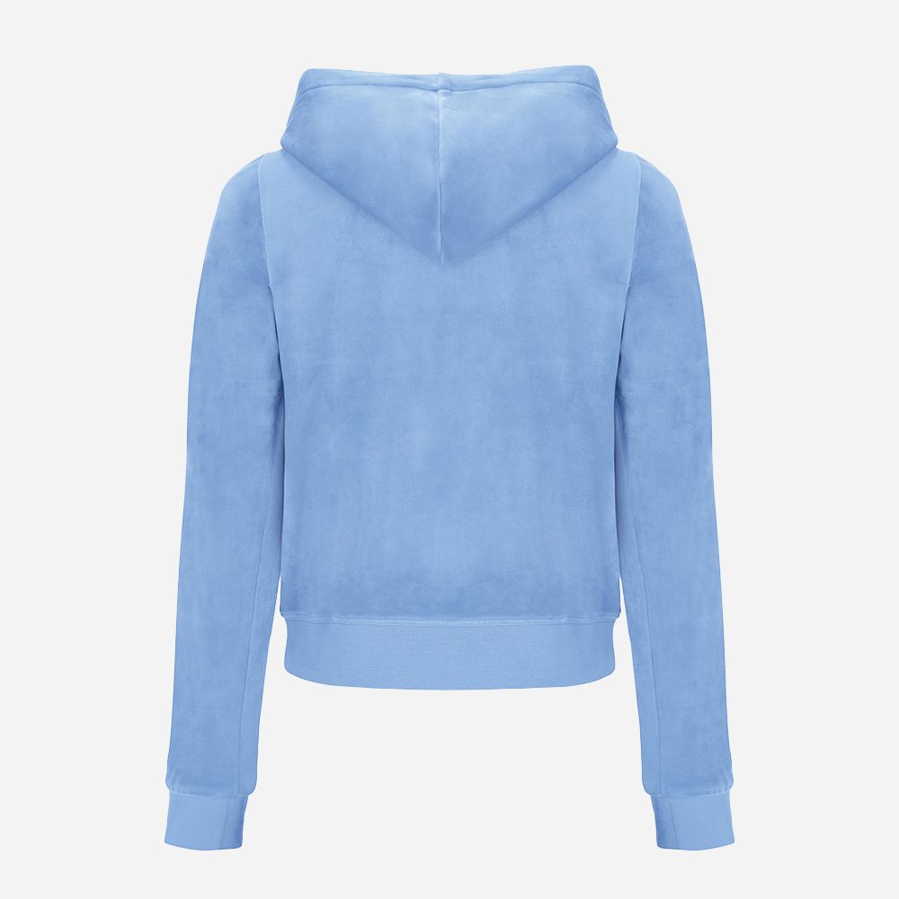 Robertson Velour Zip Powder Blue