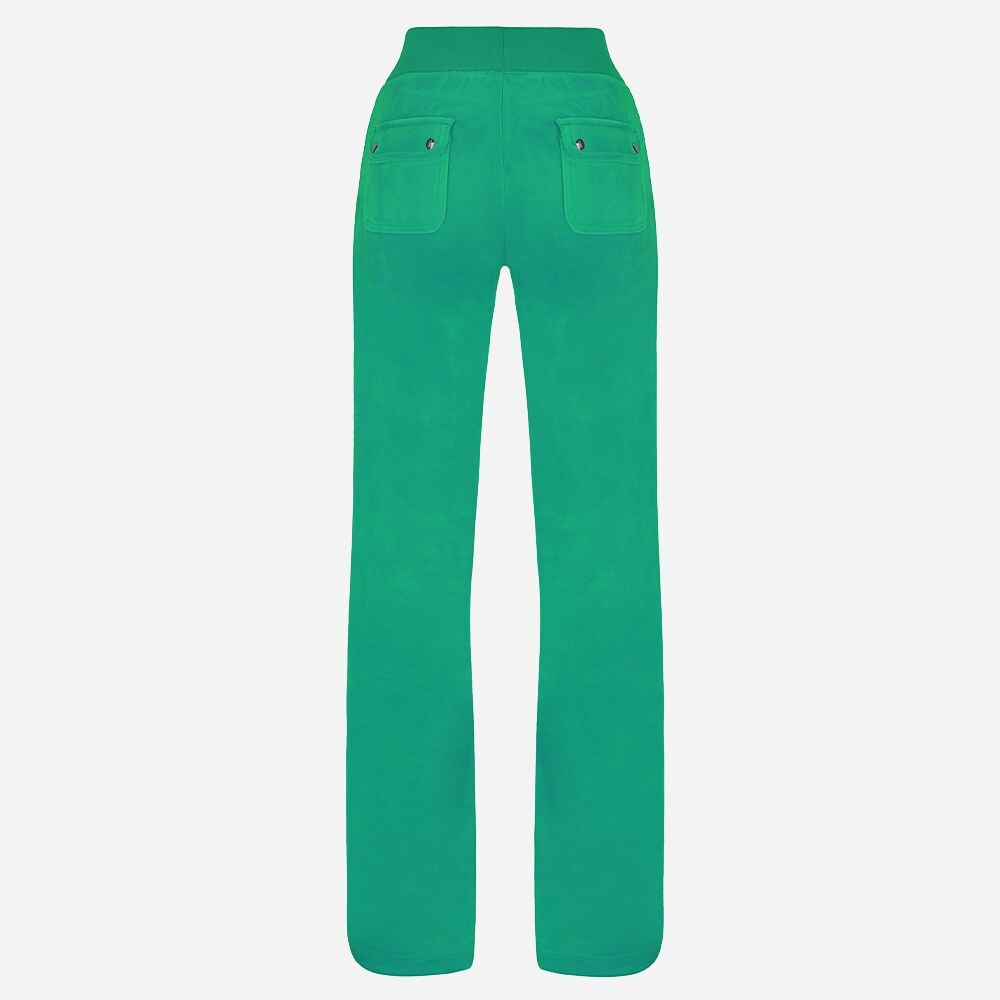 Del Ray  Velour Pant - Gumdrop Green