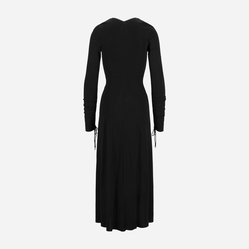Zip Front Dress Deep Brown