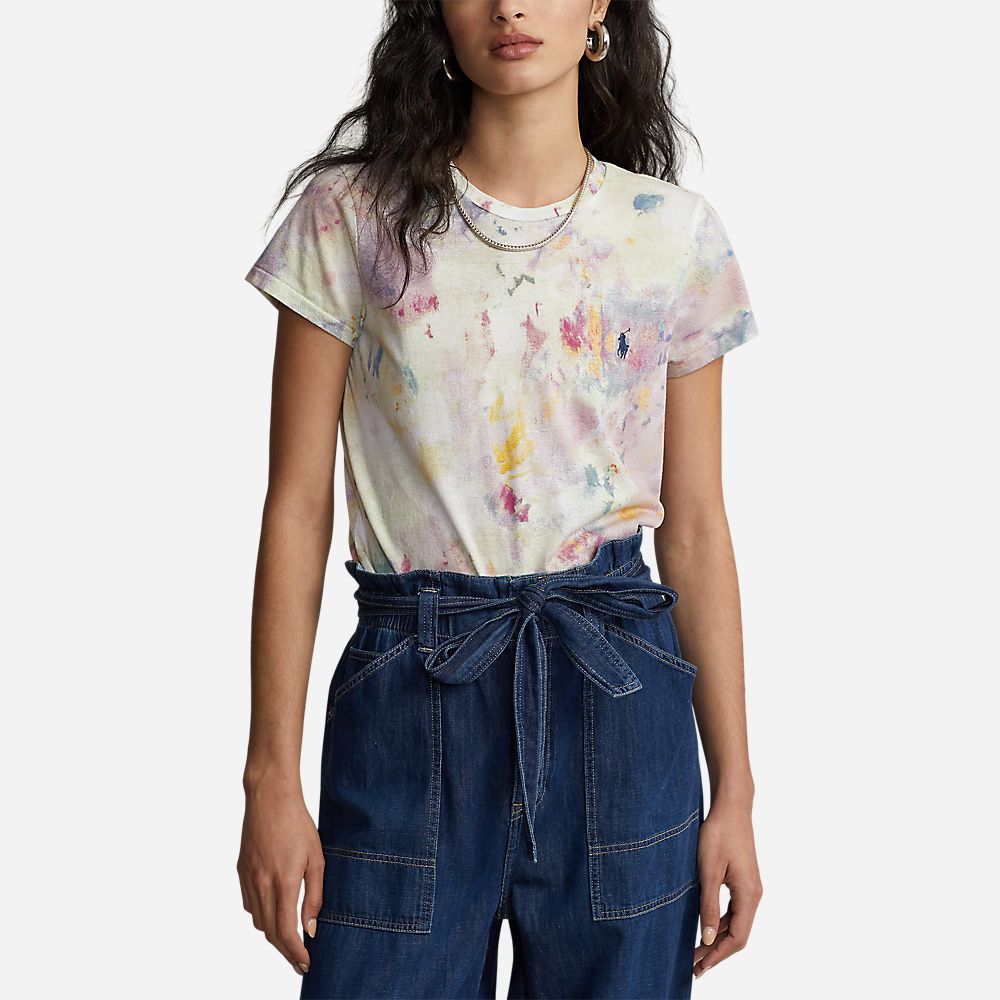 Prnt Rl T-Short Sleeve-T-Shirt Painted Multi