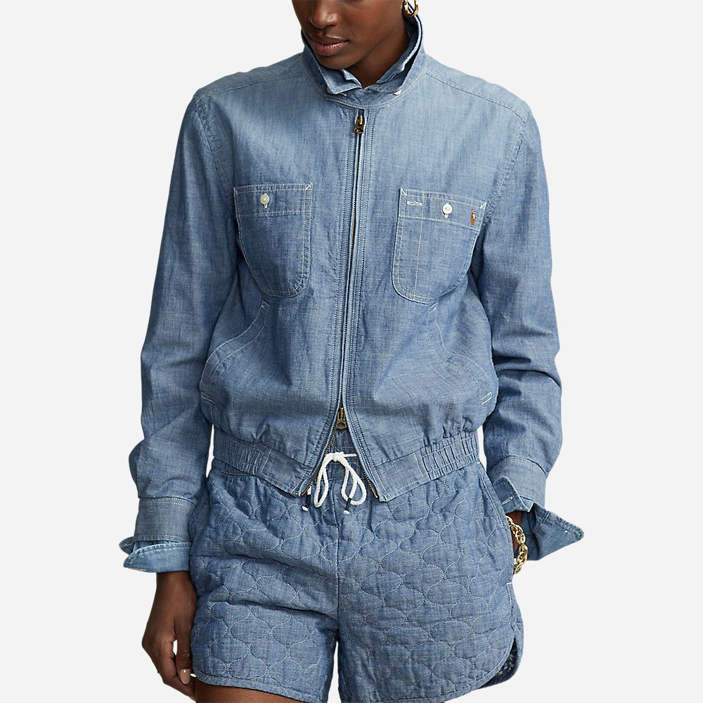 Wrkwr Wndbrk-Lined-Windbreaker Chambray