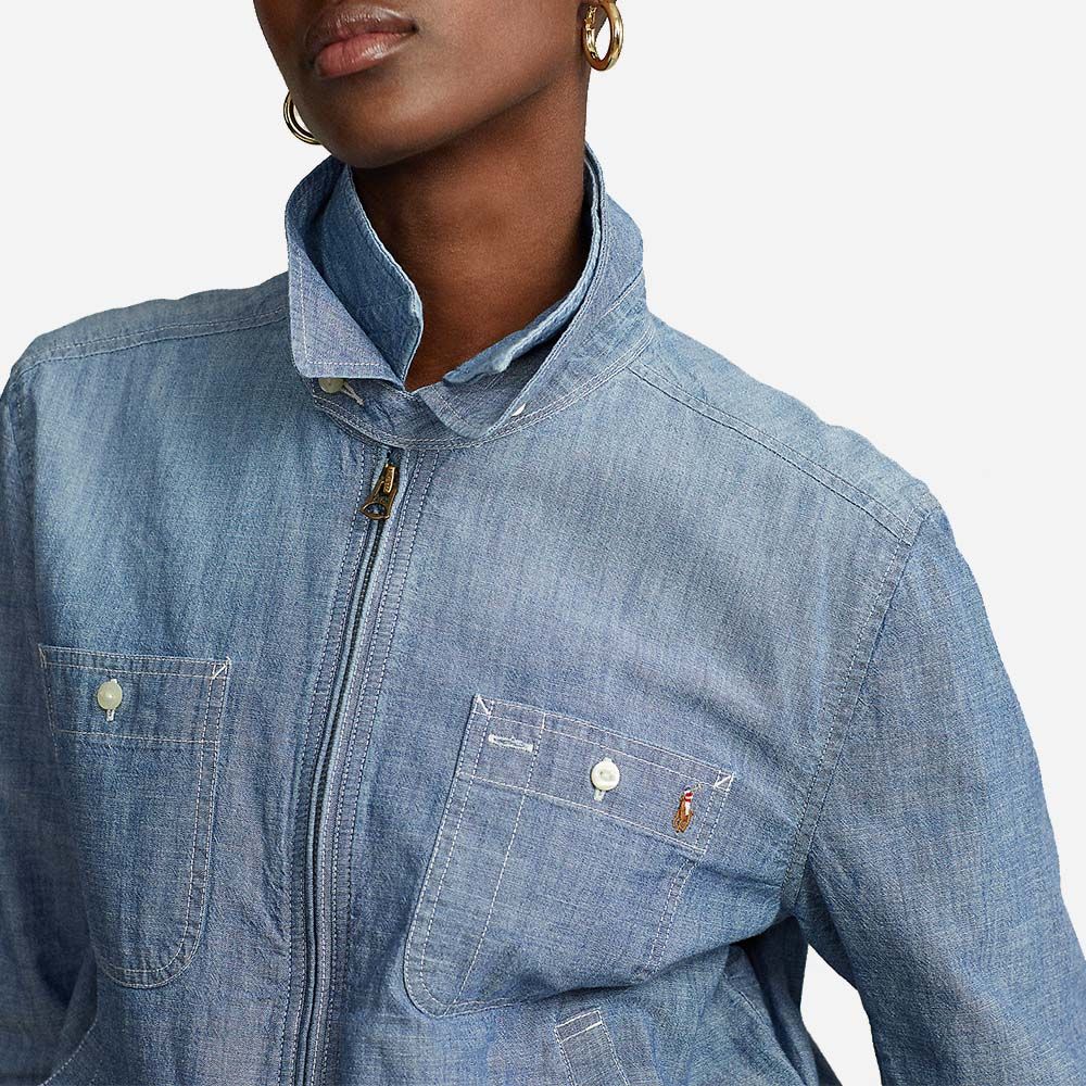 Wrkwr Wndbrk-Lined-Windbreaker Chambray