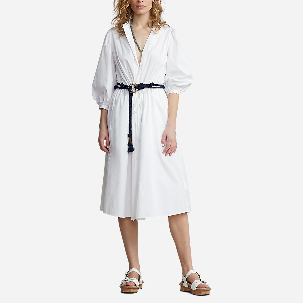 Ls Elie Dr-Long Sleeve-Day Dress White