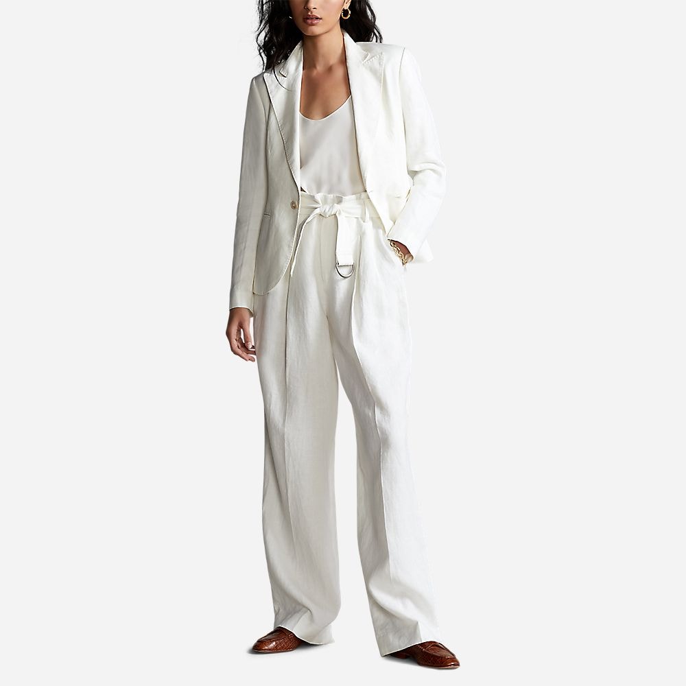 Evn Pt-Full Length-Flat Front White