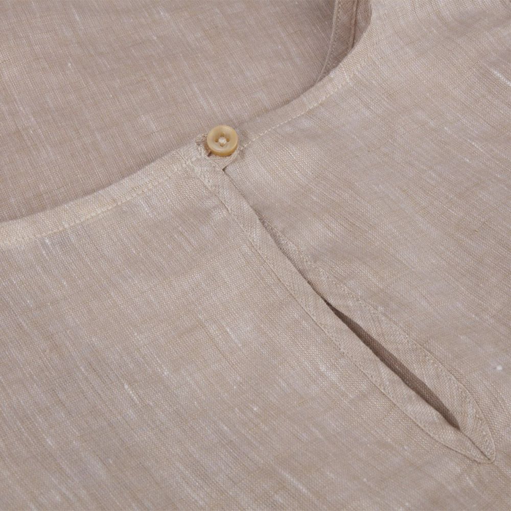 Carmen Blouse Beige Linen