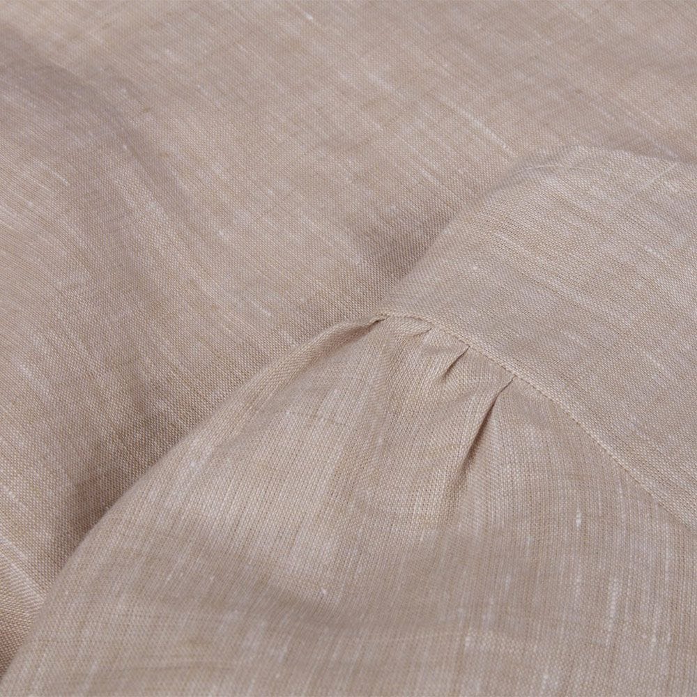 Carmen Blouse Beige Linen