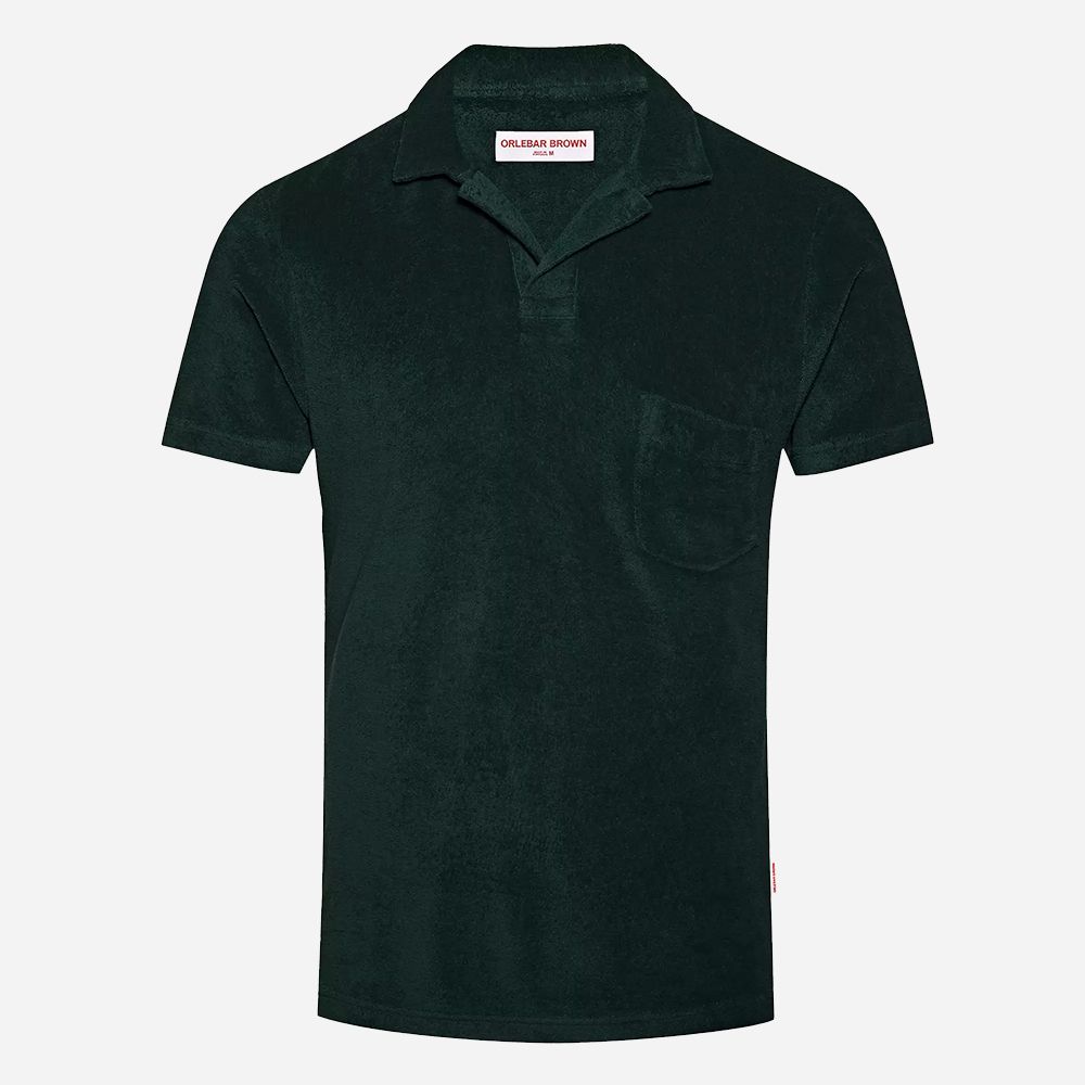 Terry towelling Polo Shirt - Racing Green