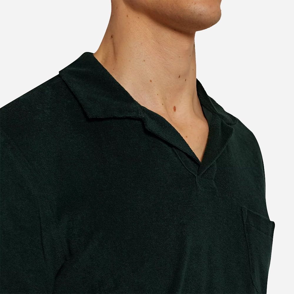 Terry towelling Polo Shirt - Racing Green