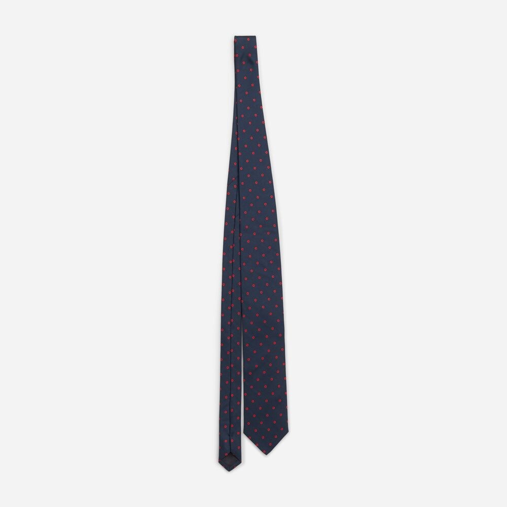 Tie 11 Blue / Red Dots