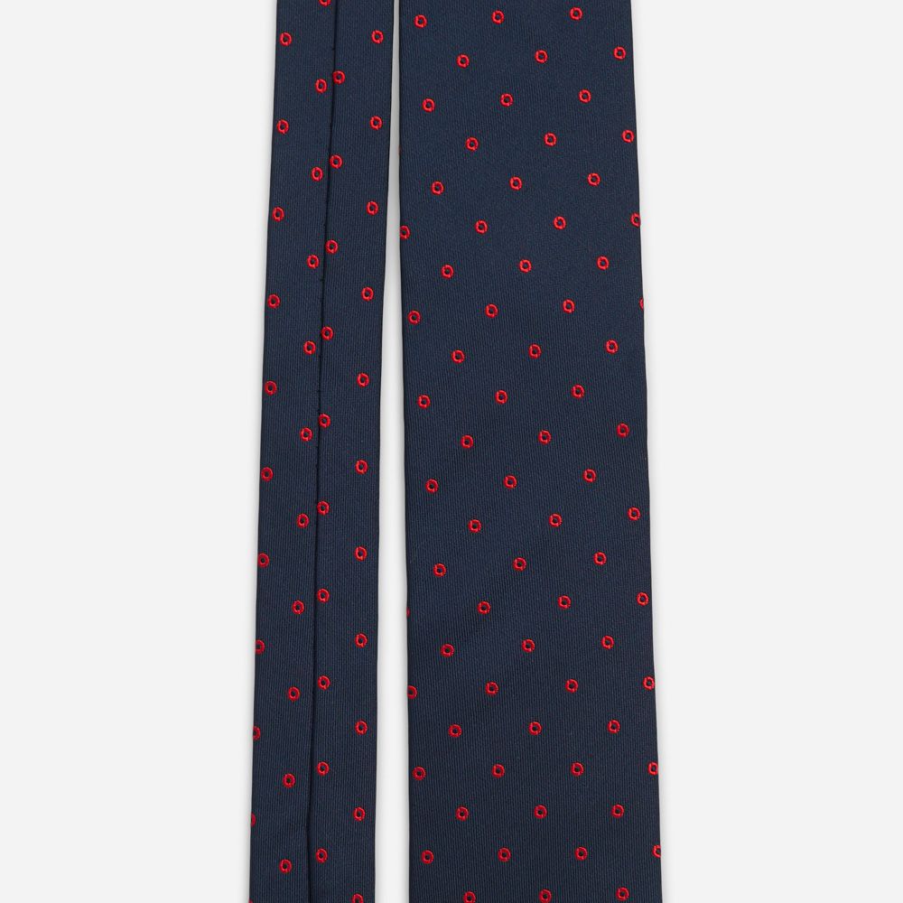 Tie 11 Blue / Red Dots
