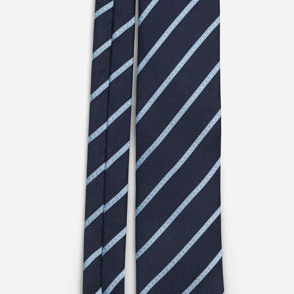 Tie 1m Blue/Light Blue Stripes