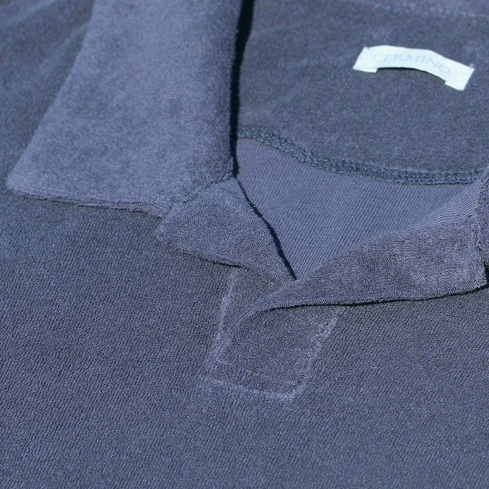 Terry Polo Ss Navy Blue