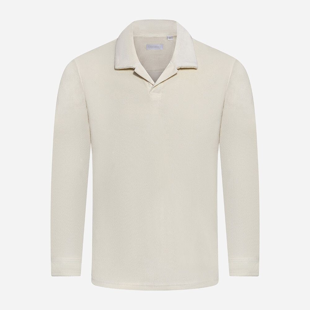 Terry Polo Ls Off White