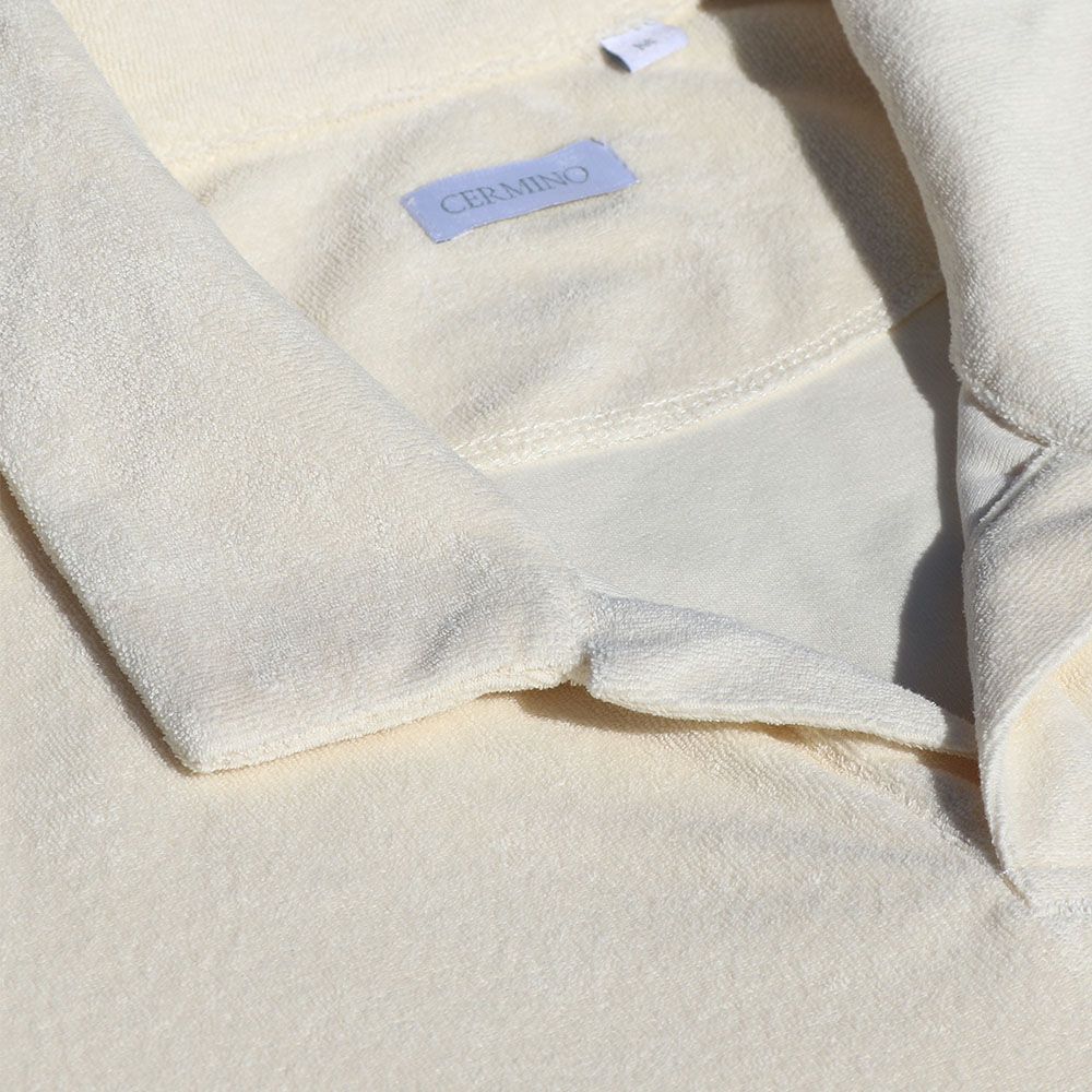 Terry Polo Ls Off White