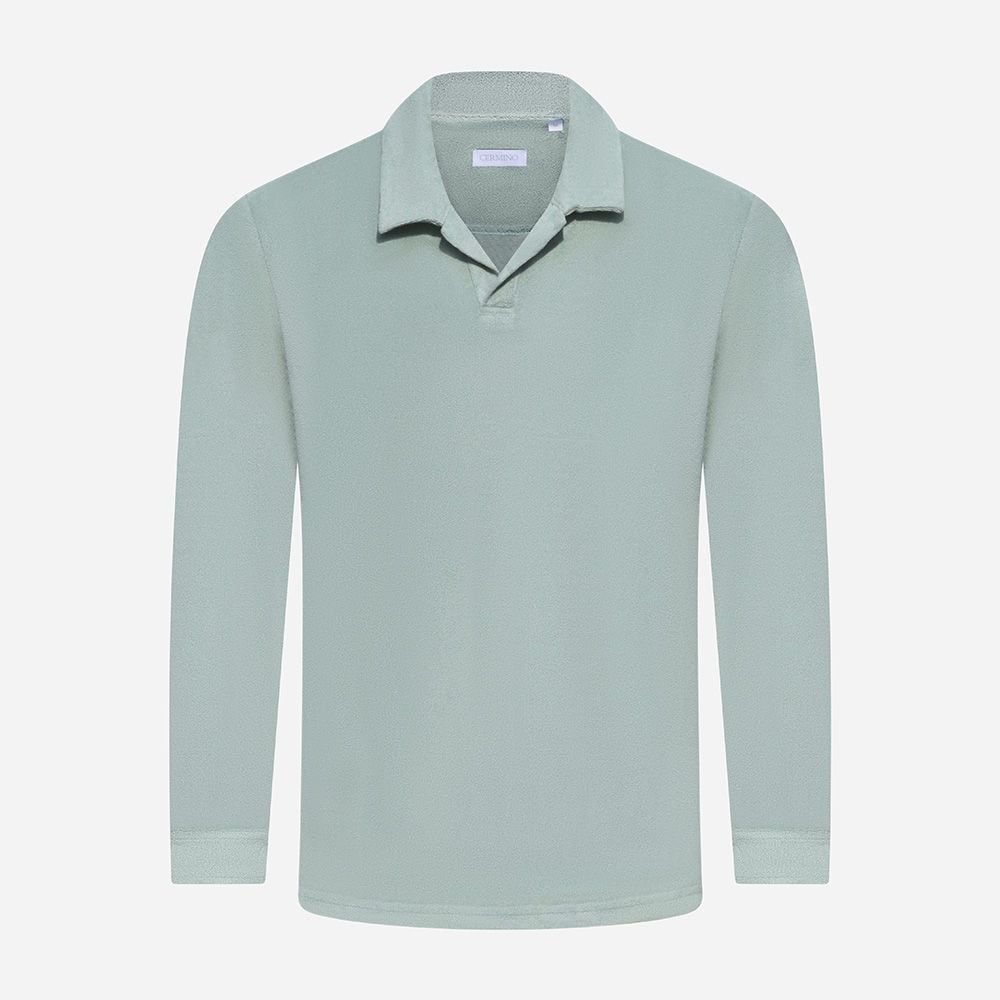 Terry Polo Ls Light Green