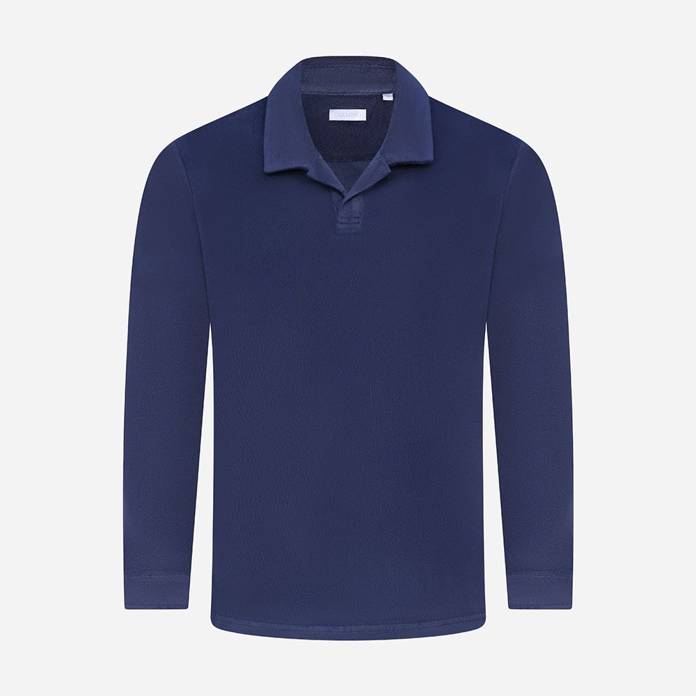 Terry Polo Ls Navy Blue