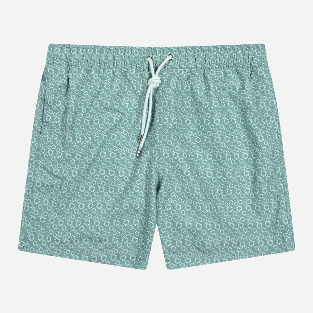 Swim Shorts Green Circle