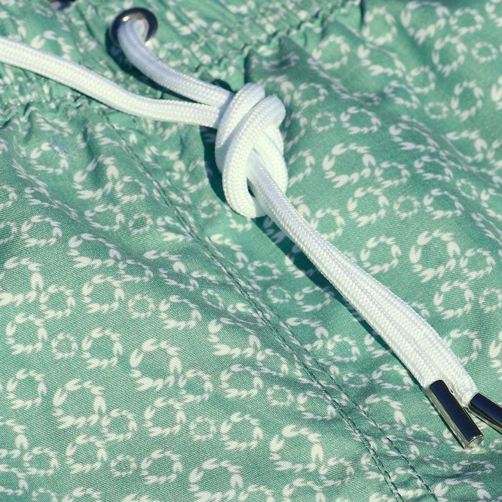 Swim Shorts Green Circle