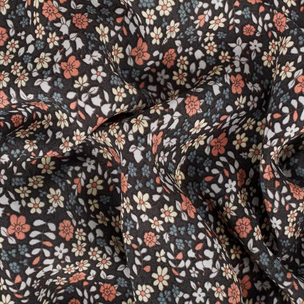 Lara Black Vintage Floral