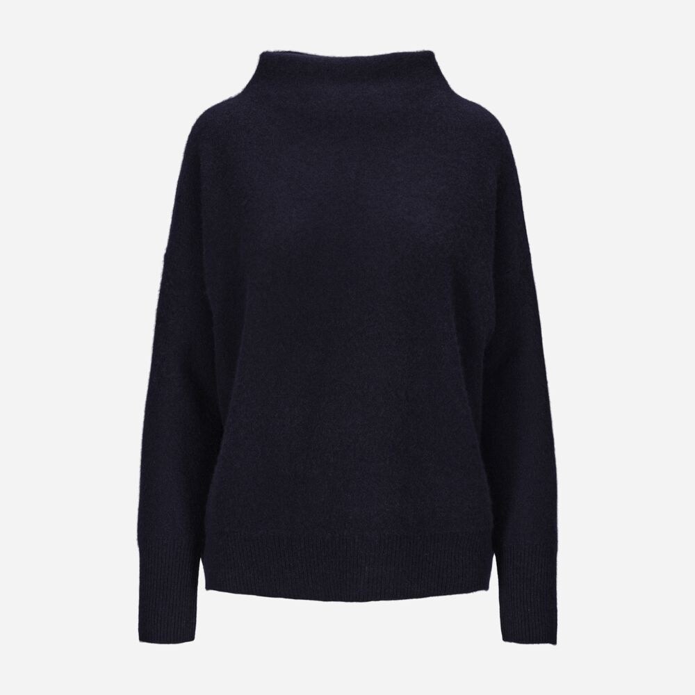 Boiled Funnel Nk Pullover 403 Costal Blue