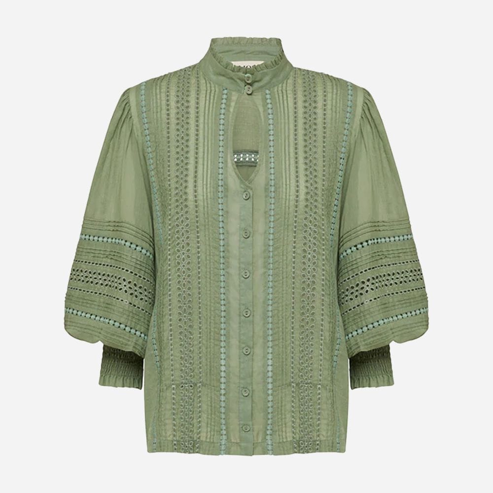 Mystical Embrodery Blouse Moss