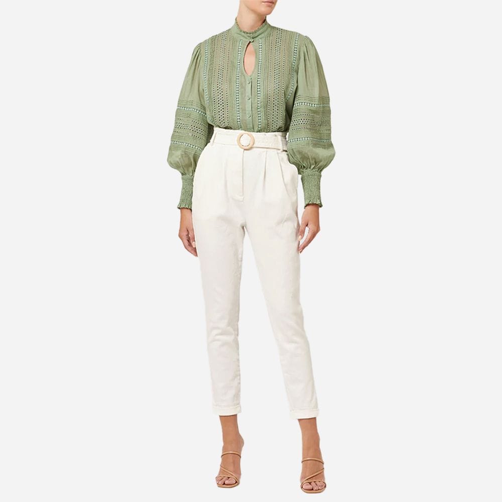 Mystical Embrodery Blouse Moss