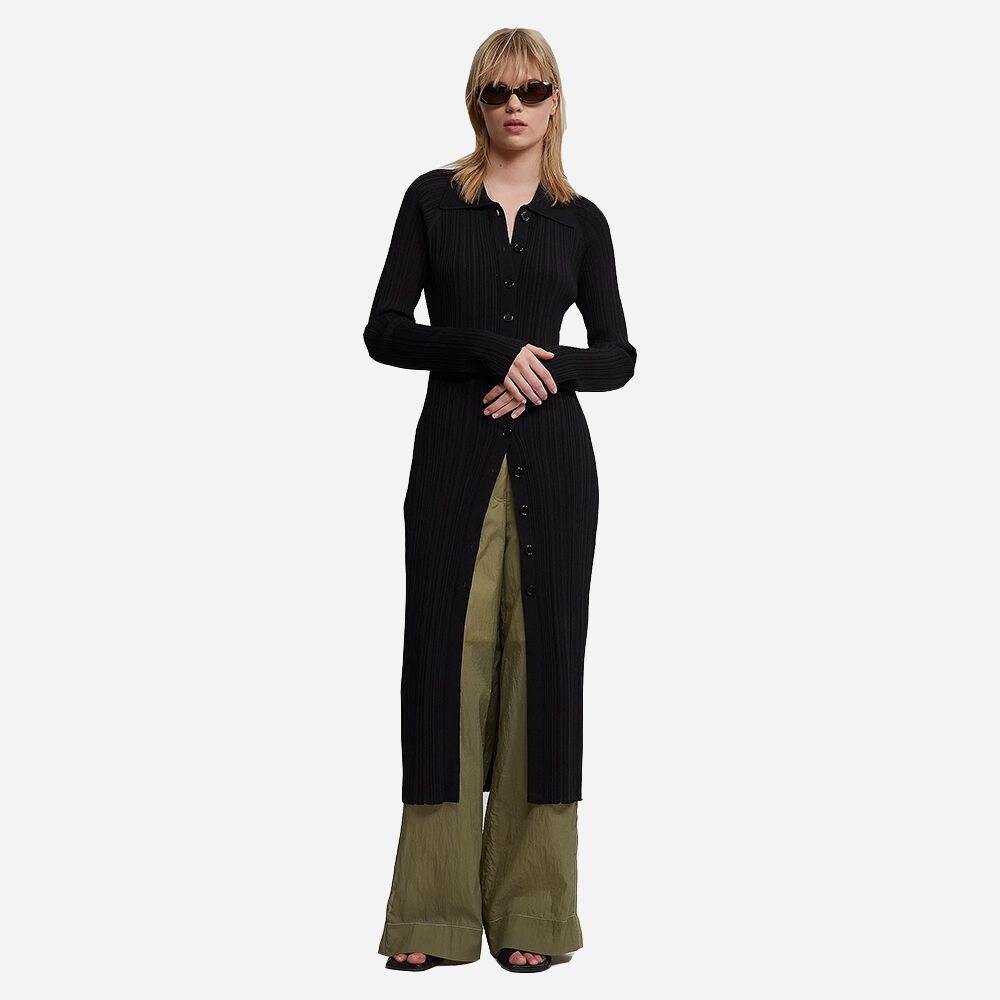 Trestle Knit Dress Black