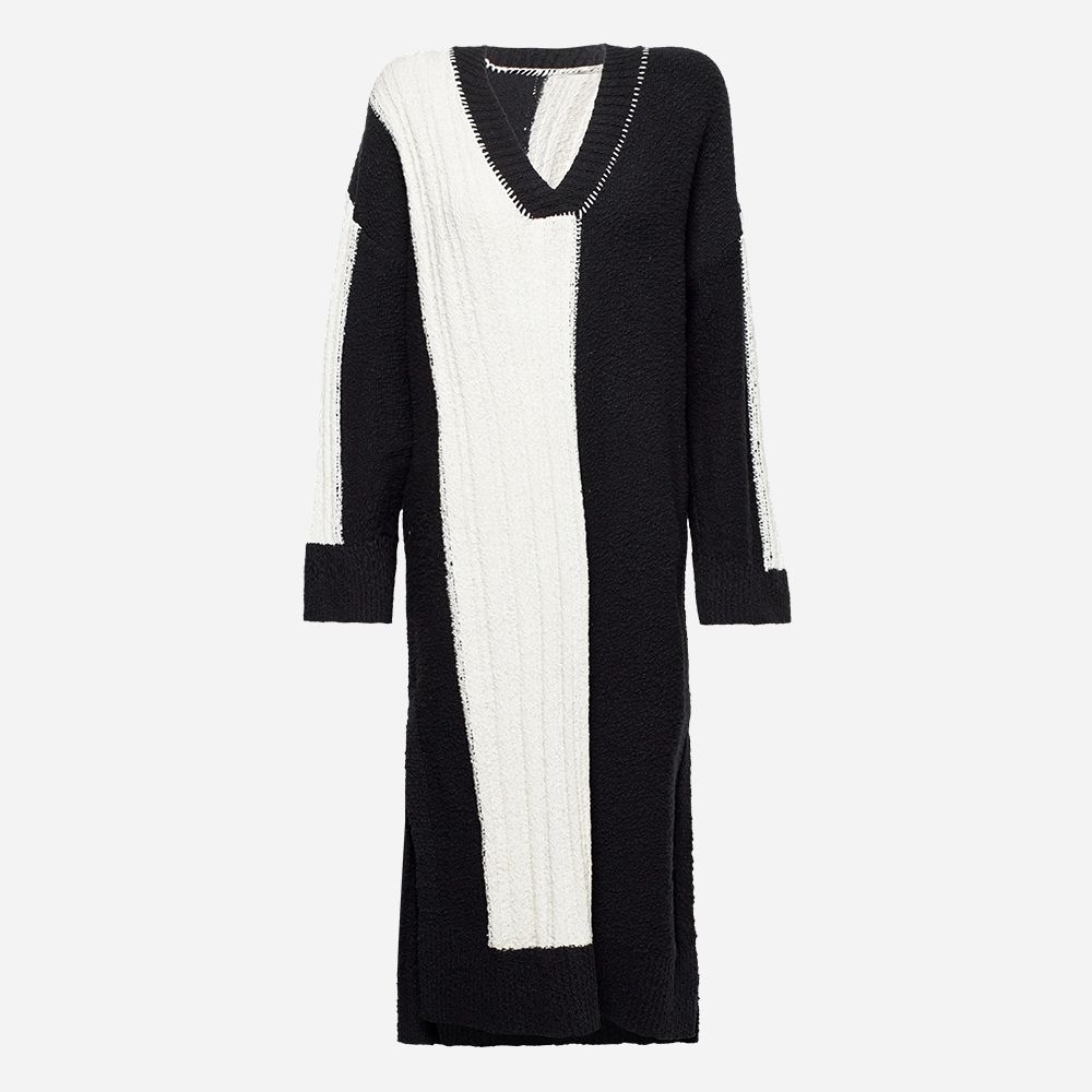 Fossveien Knit Dress Black Mix