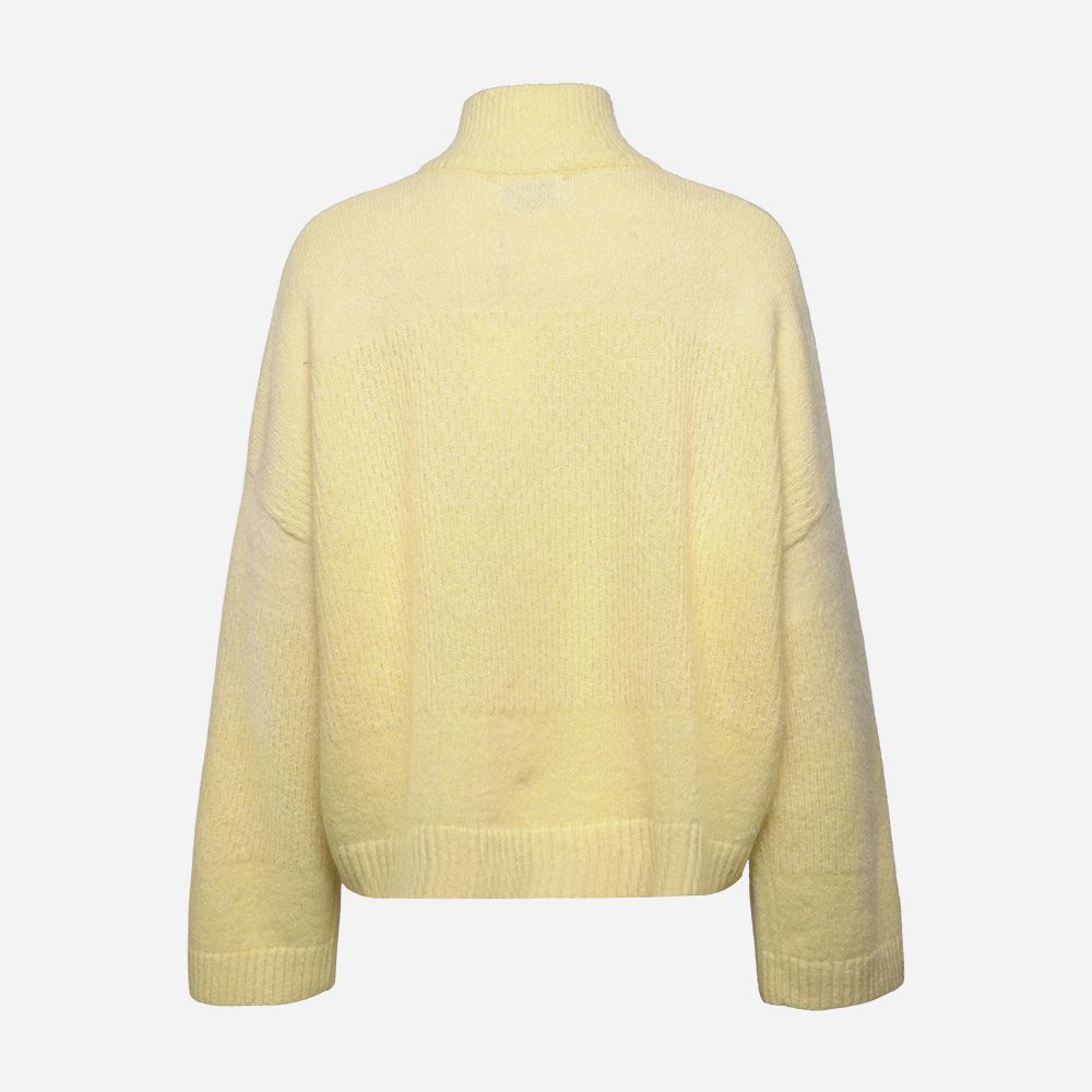 Tine Knit Cardigan Yellow