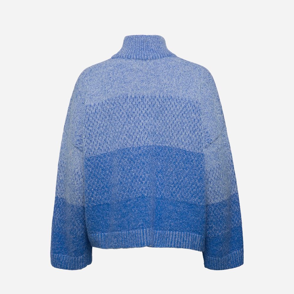 Tine Knit Cardigan Blue
