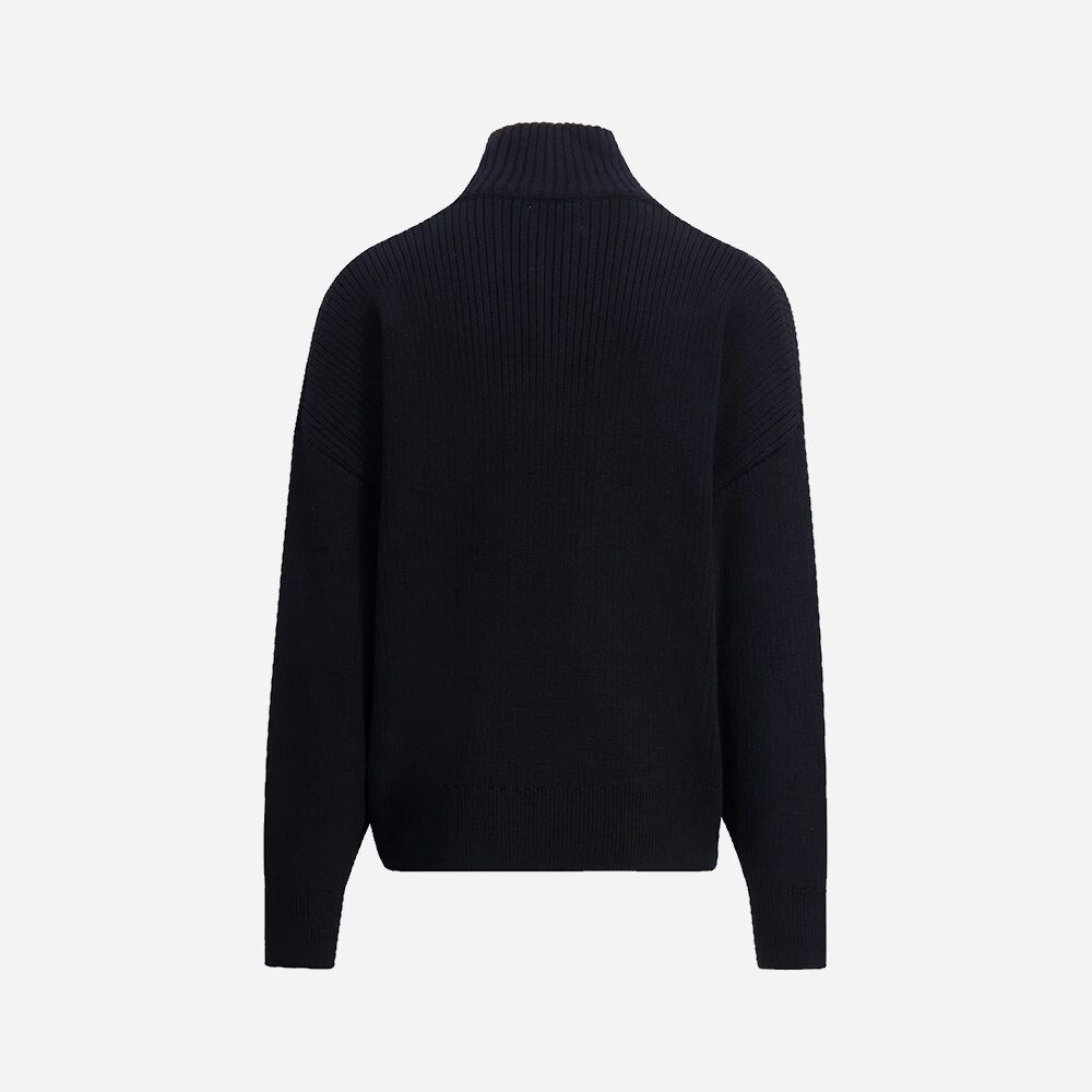 Rodin Zip Cardigan Black