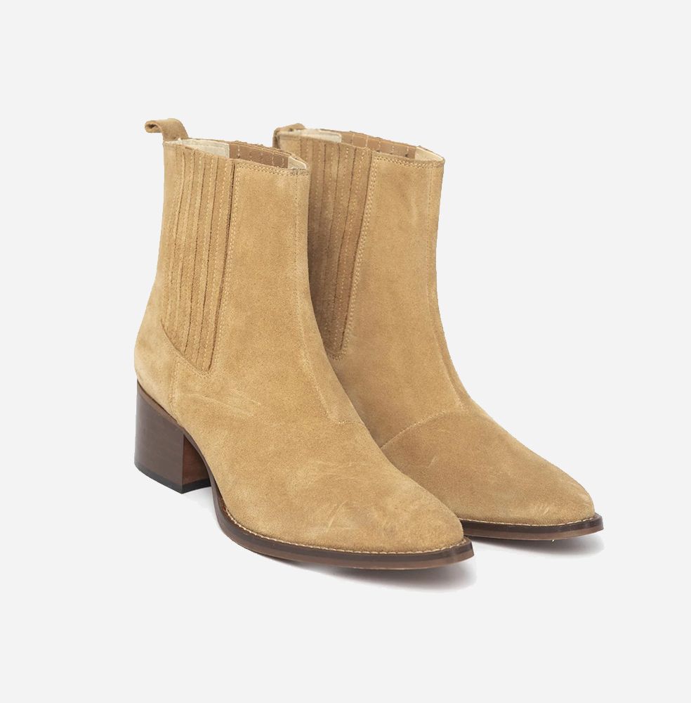 Carro Suede Ankle Boot Desert