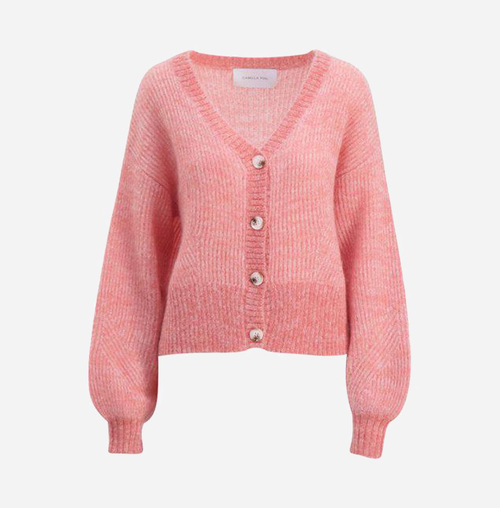 Bora Knit Cardigan Blush Melange
